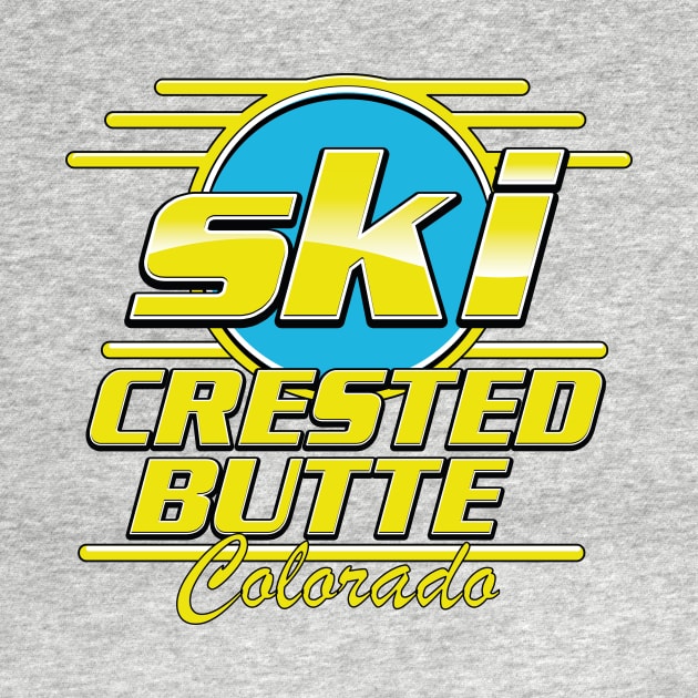 Crested Butte Colorado 80s ski logo by nickemporium1